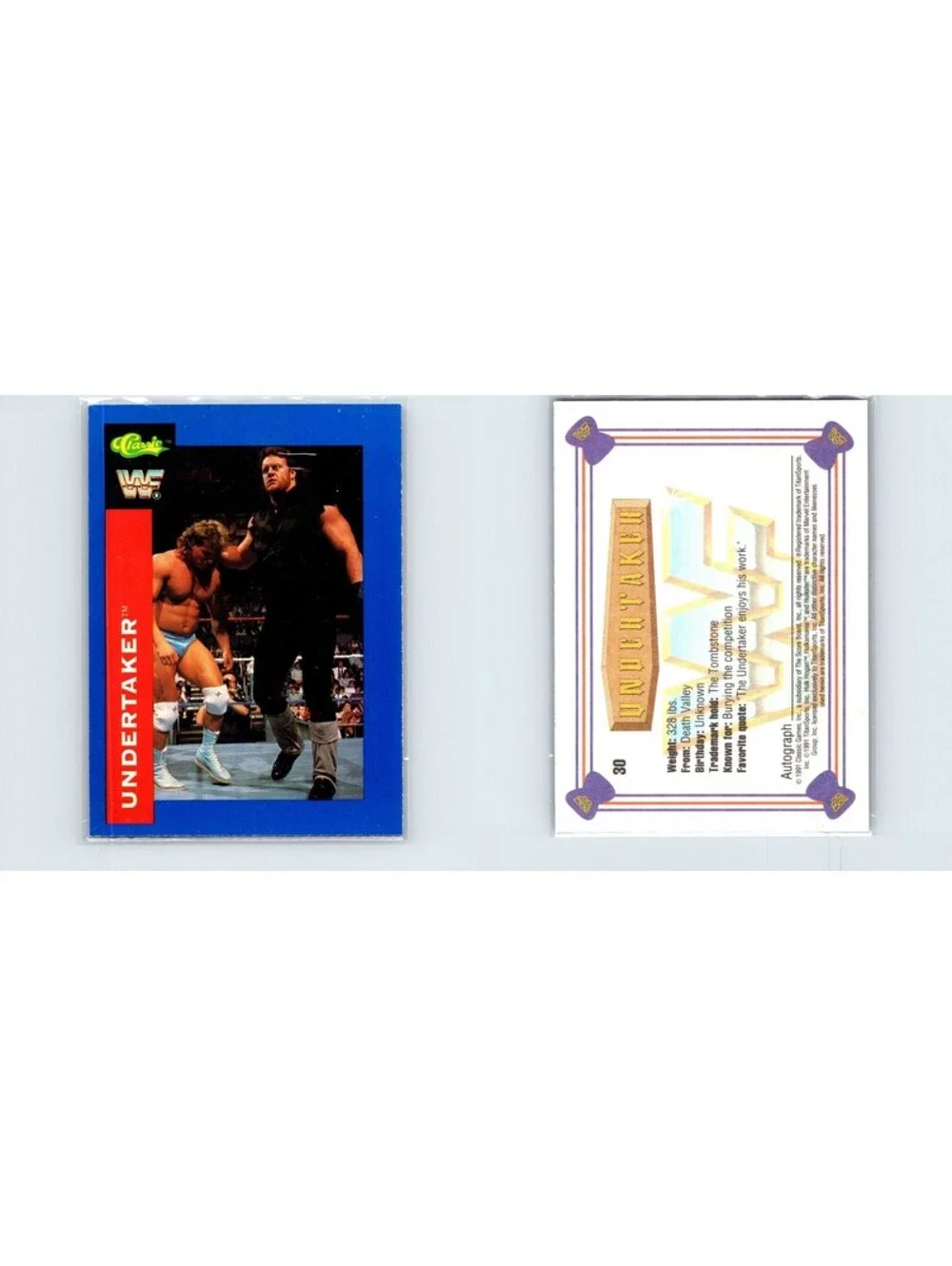 1991 Classic WWF Undertaker RC #30